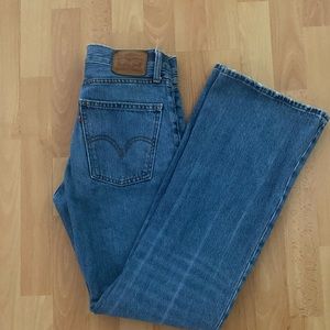 Levi high-rise flare jeans